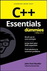 Book cover of C++ Essentials For Dummies by John Paul Mueller