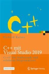 Book cover of C++ mit Visual Studio 2019 by Richard Kaiser