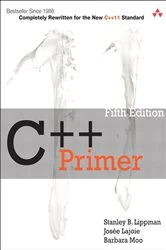 Book cover of C++ Primer (5th ed.) by Stanley B. Lippman