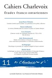 Book cover of Cahiers Charlevoix 11 (11th ed.) by Jean-Pierre Pichette