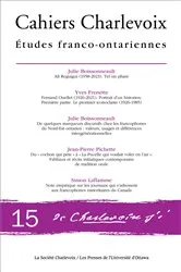 Book cover of Cahiers Charlevoix 15 (15th ed.) by Yves Frenette