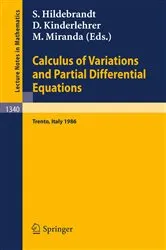 Book cover of Calculus of Variations and Partial Differential Equations by Unknown