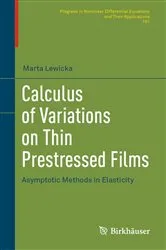 Book cover of Calculus of Variations on Thin Prestressed Films by Marta Lewicka