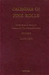 Book cover of Calendar of the Fine Rolls of the Reign of Henry III [1216-1248]: II: 1224-1234 by David  X. Carpenter