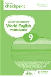 Book cover of Cambridge Checkpoint Lower Secondary World English Workbook 9 by Monica Menon