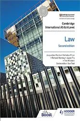 Book cover of Cambridge International AS and A Level Law Second Edition by Unknown