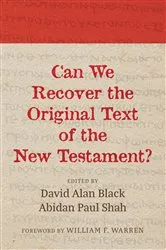 Book cover of Can We Recover the Original Text of the New Testament? by Unknown