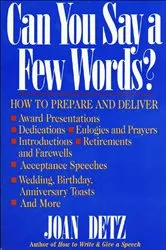 Book cover of Can You Say a Few Words? by Joan Detz