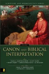 Book cover of Canon and Biblical Interpretation by Craig Bartholomew
