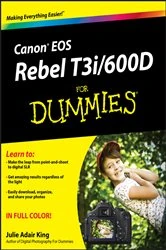 Book cover of Canon EOS Rebel T3i / 600D For Dummies by Julie Adair King