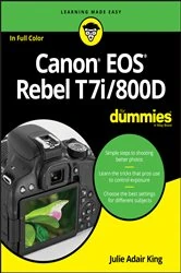 Book cover of Canon EOS Rebel T7i/800D For Dummies by Julie Adair King