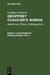 Book cover of Cantherbury-Erzählungen, Teil 2 by Adolf von [Übers.] Düring