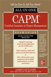 Book cover of CAPM Certified Associate in Project Management All-in-One Exam Guide by James Lee Haner