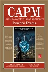 Book cover of CAPM Certified Associate in Project Management Practice Exams by James Lee Haner
