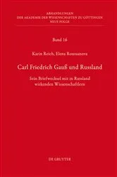 Book cover of Carl Friedrich Gauß und Russland by Karin Reich
