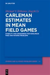Book cover of Carleman Estimates in Mean Field Games by Unknown