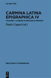 Book cover of Carmina Latina Epigraphica IV by Paolo Cugusi