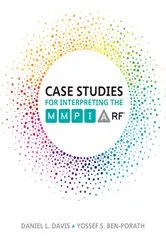 Book cover of Case Studies for Interpreting the MMPI-A-RF by Daniel L. Davis