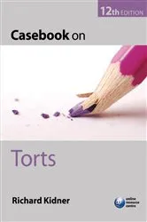 Book cover of Casebook on Torts (12th ed.) by Unknown