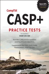 Book cover of CASP+ CompTIA Advanced Security Practitioner Practice Tests (2nd ed.) by Nadean H. Tanner
