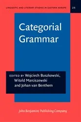 Book cover of Categorial Grammar by Unknown