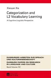 Book cover of Categorization and L2 Vocabulary Learning by Martin Pütz