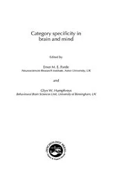 Book cover of Category Specificity in Brain and Mind by Emer Forde