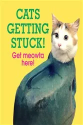 Book cover of Cats Getting Stuck! by Unknown
