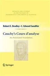 Book cover of Cauchy’s Cours d’analyse by Robert E. Bradley