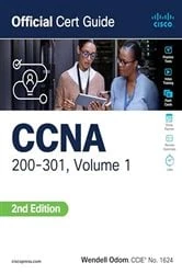 Book cover of CCNA 200-301 Official Cert Guide, Volume 1 (2nd ed.) by Wendell Odom