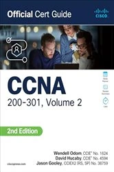 Book cover of CCNA 200-301 Official Cert Guide, Volume 2 (2nd ed.) by Wendell Odom