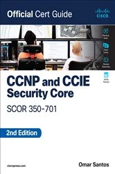 Book cover of CCNP and CCIE  Security Core SCOR 350-701 Official Cert Guide (2nd ed.) by Omar Santos