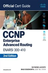 Book cover of CCNP Enterprise Advanced Routing ENARSI 300-410 Official Cert Guide (2nd ed.) by Brad Edgeworth