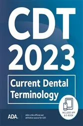 Book cover of CDT 2023 by American Dental Association