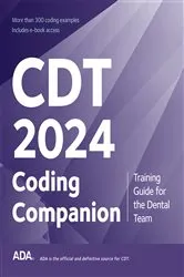 Book cover of CDT 2024 by American Dental Association