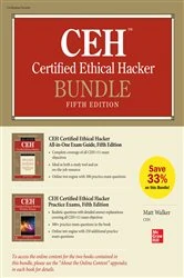 Book cover of CEH Certified Ethical Hacker Bundle, Fifth Edition (5th ed.) by Matt Walker