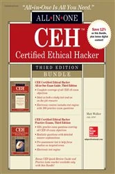Book cover of CEH Certified Ethical Hacker Bundle, Third Edition (3rd ed.) by Matt Walker
