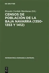 Book cover of Censos de población de la Baja Navarra (1350-1353 y 1412) by Ricardo Cierbide Martinena