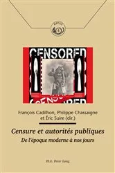 Book cover of Censure et autorités publiques by Comité pour l'Histoire de la Poste