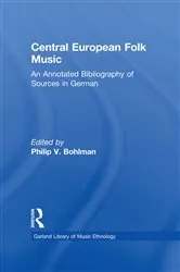 Book cover of Central European Folk Music by Philip V. Bohlman
