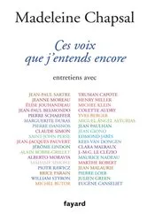 Book cover of Ces voix que j'entends encore by Unknown