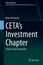 Book cover of CETA's Investment Chapter by Kriton Dionysiou