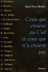 Book cover of Ceux qui croient au ciel et ceux qui n'y croient pas by Jean-Yves Boulic