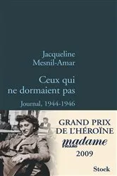 Book cover of Ceux qui ne dormaient pas by Jacqueline Mesnil-Amar