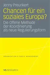 Book cover of Chancen für ein soziales Europa? by Jenny Preunkert