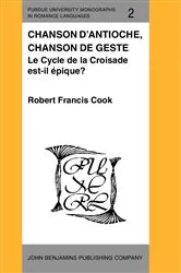 Book cover of Chanson d'Antioche, chanson de geste by Robert Francis Cook