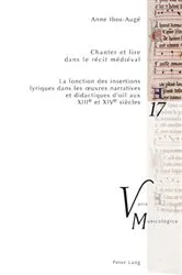 Book cover of Chanter et lire dans le récit médiéval by Peter M. Krakauer