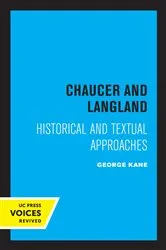 Book cover of Chaucer and Langland by George Kane