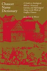 Book cover of Chaucer Name Dictionary by Jacqueline de Weever