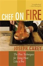 Book cover of Chef on Fire by Joseph Carey